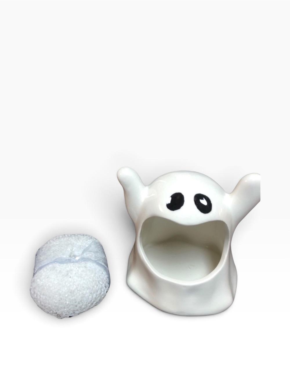 Full Moon Furnishings Ghost Sponge Holder Halloween Kitchen Decor NEW - Picture 5 of 5